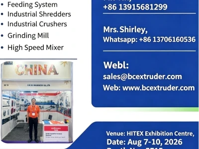 BC MachineryがHIPLEX 2026でプラスチック装置をデビュー